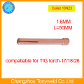10N23 soudure tig torch collet 1.6mm pour machine à souder